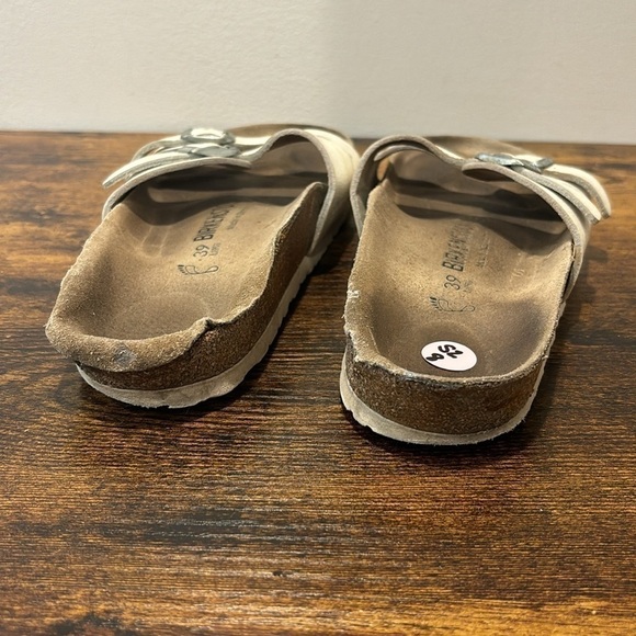 Birkenstock White Leather Sandals size 8 women - Picture 7 of 8